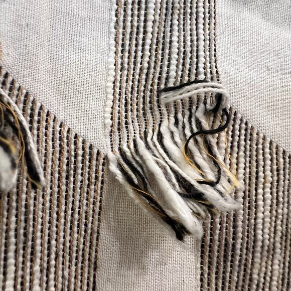 New Anthropologie Fringe Ladder Back Shift Dress Tan Sand Large Retails $148 - Picture 5 of 10